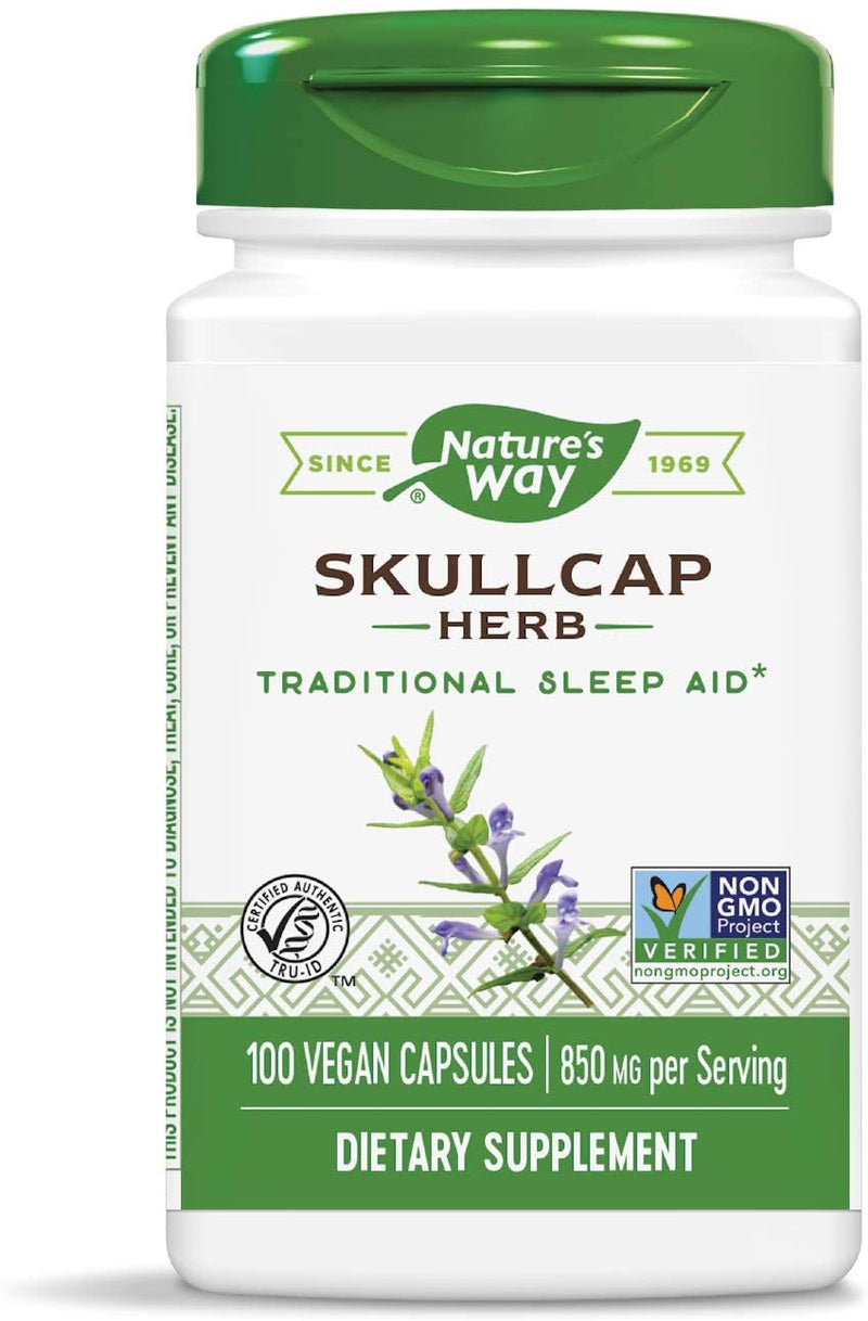 Scullcap Herb 425 mg 100 Vegetarian Capsules