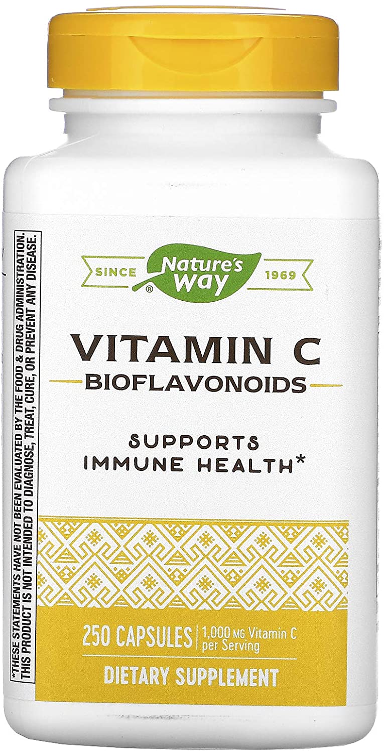 Vitamin C with Bioflavonoids 500 mg 250 Capsules