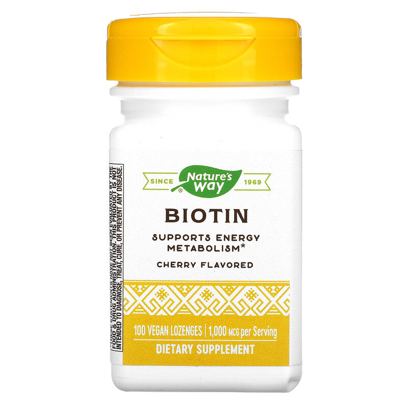Biotin 1000 mcg 100 Lozenges by Nature&