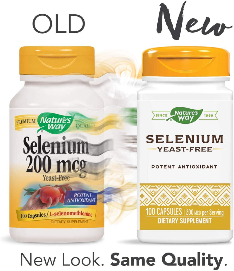 Selenium Yeast-Free 200 mcg 100 Capsules