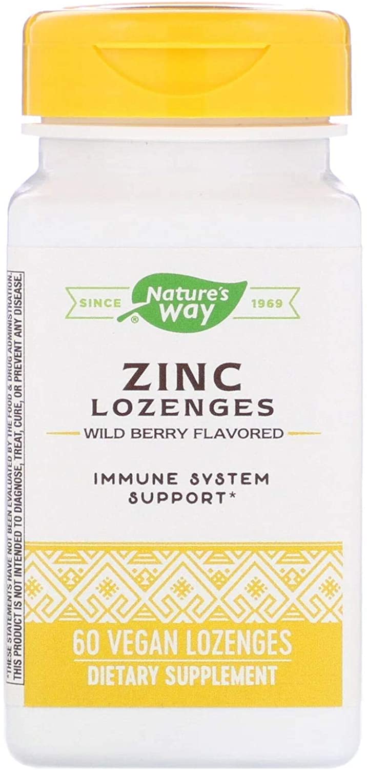 Zinc Lozenges Wild Berry Flavor 60 Lozenges
