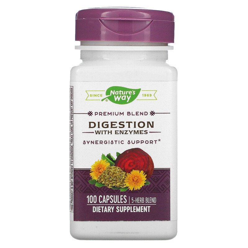 Digestion with Enzymes 100 Capsules by Nature&