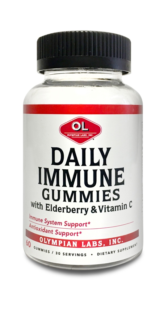 Daily Immune 60 Gummies with Elderberry & Vitamin C by Olympian Labs