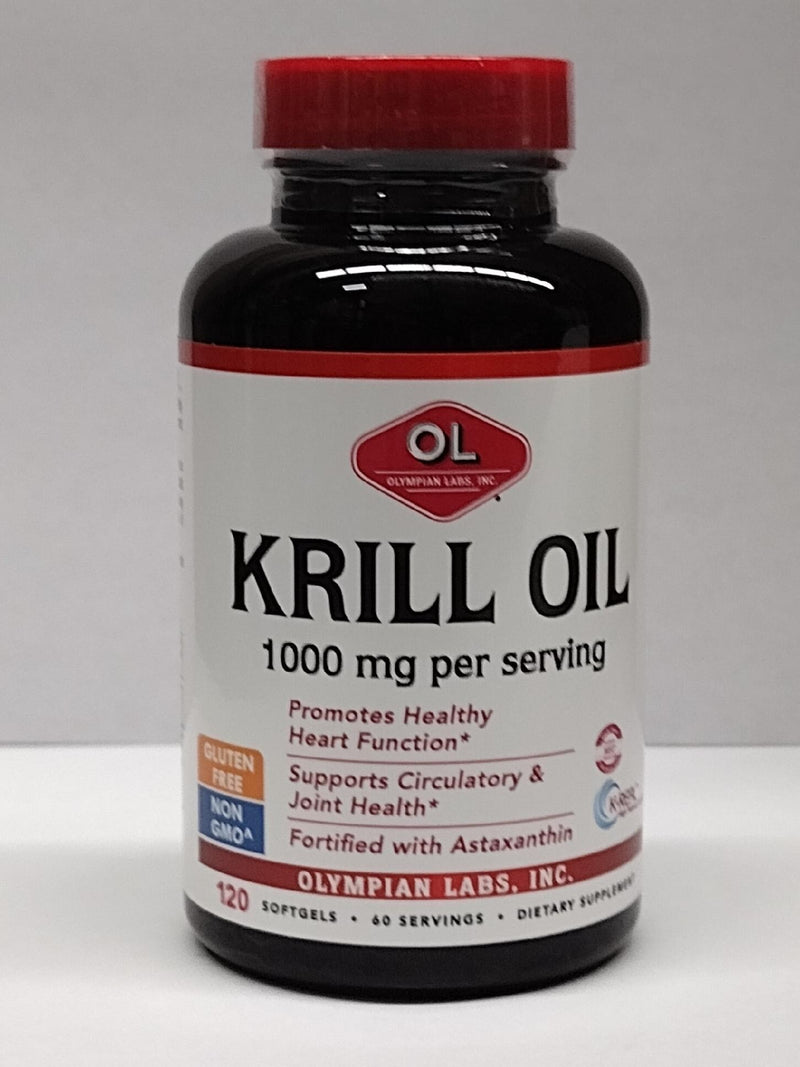 Krill Oil 1000 mg 120 Softgels, by Olympian Labs