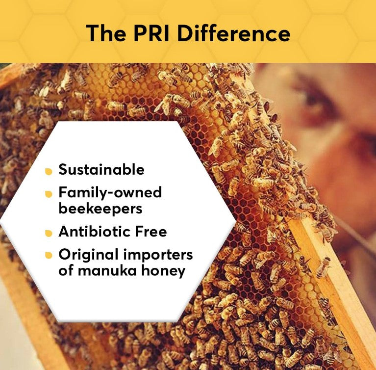 Raw New Zealand Manuka Honey Sticks 10 count, by P.R.I