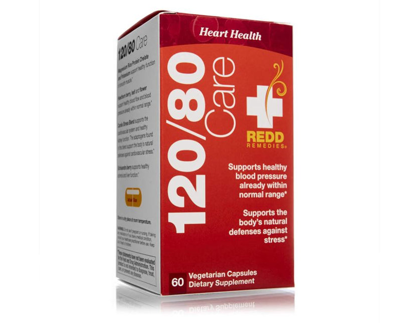 120/80 Care™ Natural Blood Pressure Formula, 60 Capsules by Redd Remedies