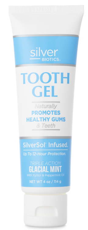 Tooth Gel, Glacial Mint - 4 oz (114 Grams) Toothpaste, by Silver Biotics