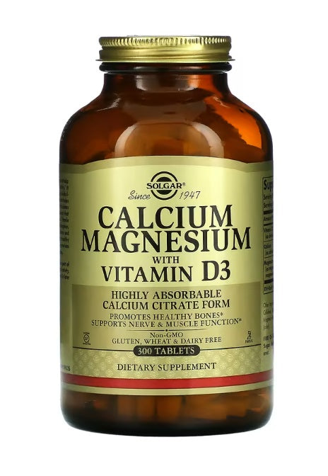 Calcium Magnesium with Vitamin D3 300 Tablets