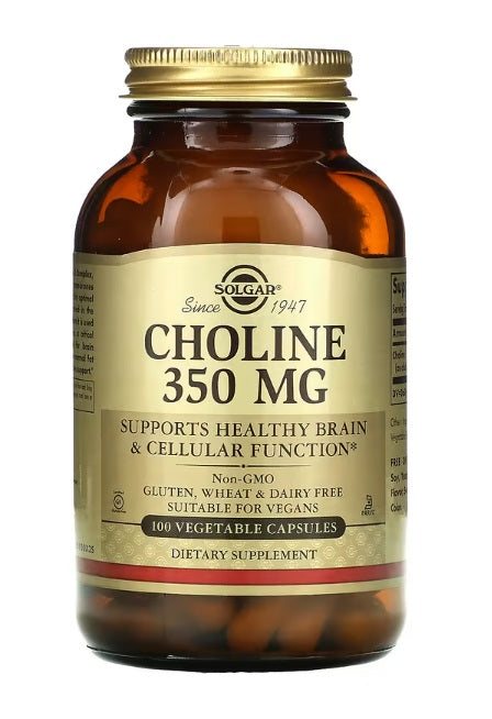 Choline 350 mg 100 Vegetable Capsules