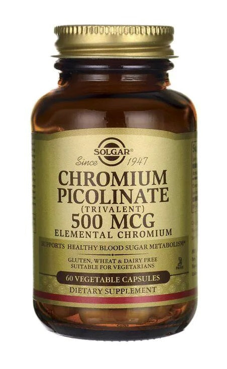 Chromium Picolinate 500 mcg 60 Vegetable Capsules