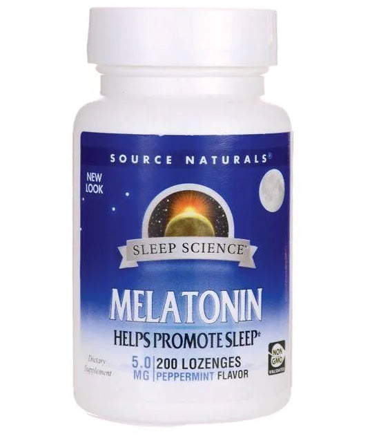 Melatonin Sublingual Peppermint 5 mg 200 Lozenges