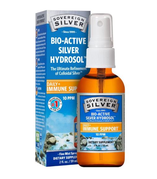 Bio-Active Silver Hydrosol Fine Mist Spray 10 ppm 2 fl oz (59 ml)
