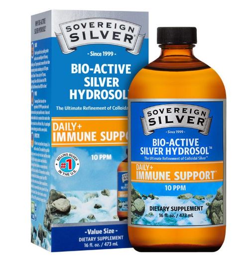 Bio-Active Silver Hydrosol 10 ppm 16 fl oz (473 ml)