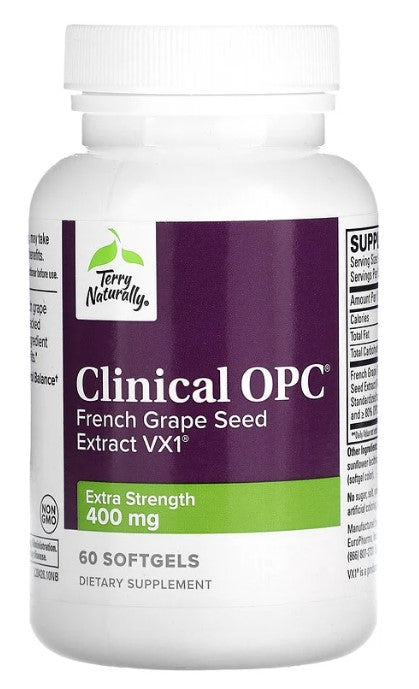 Terry Naturally Clinical OPC Extra Strength 400 mg 60 Softgels