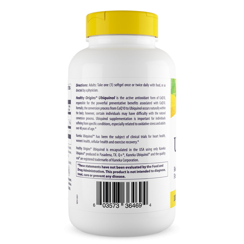 Ubiquinol 100 mg 150 Softgels by Healthy Origins best price