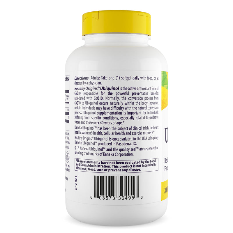 Ubiquinol 300 mg 150 Softgels by Healthy Origins best price
