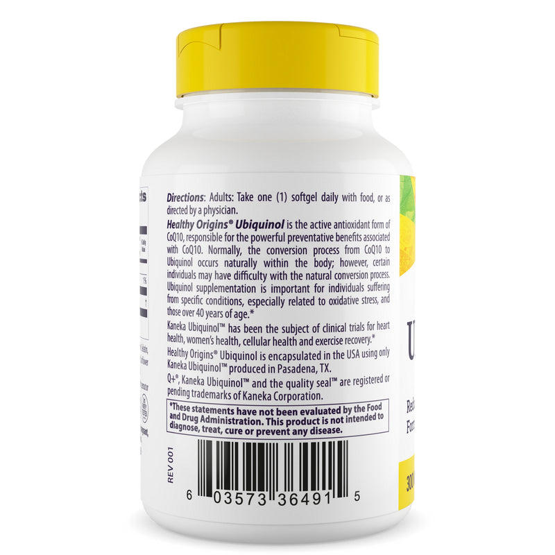 Ubiquinol 300 mg 30 Softgels by Healthy Origins best price