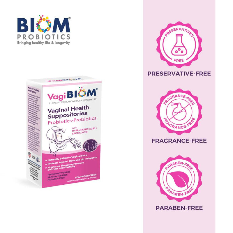 Vaginal Probiotic Suppository Fragrance Free 5 Suppositories