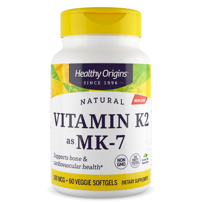 Vitamin K2 as MK-7 100 mcg 60 Veggie Softgels by Healthy Origins best price
