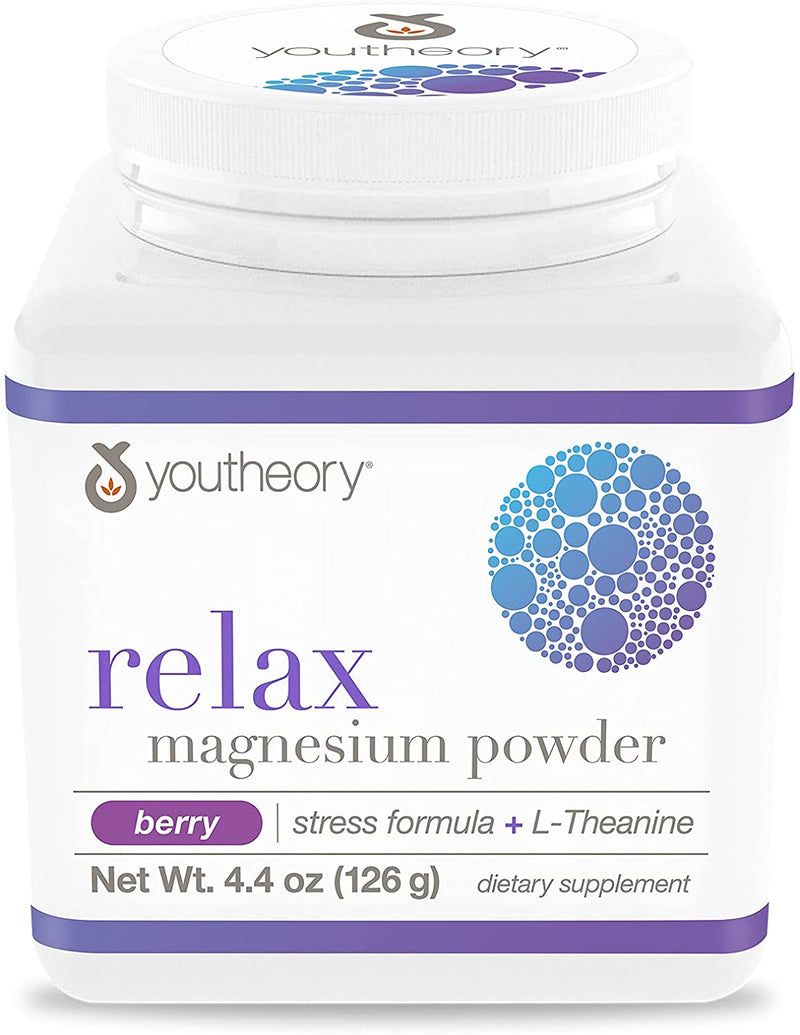 Relax- Magnesium Powder (Berry) - 4.4 oz by youtheory