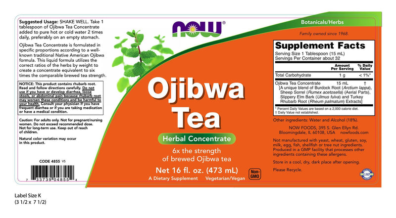 Ojibwa Tea 16 fl oz (473 ml) | By Now Foods - Best Price