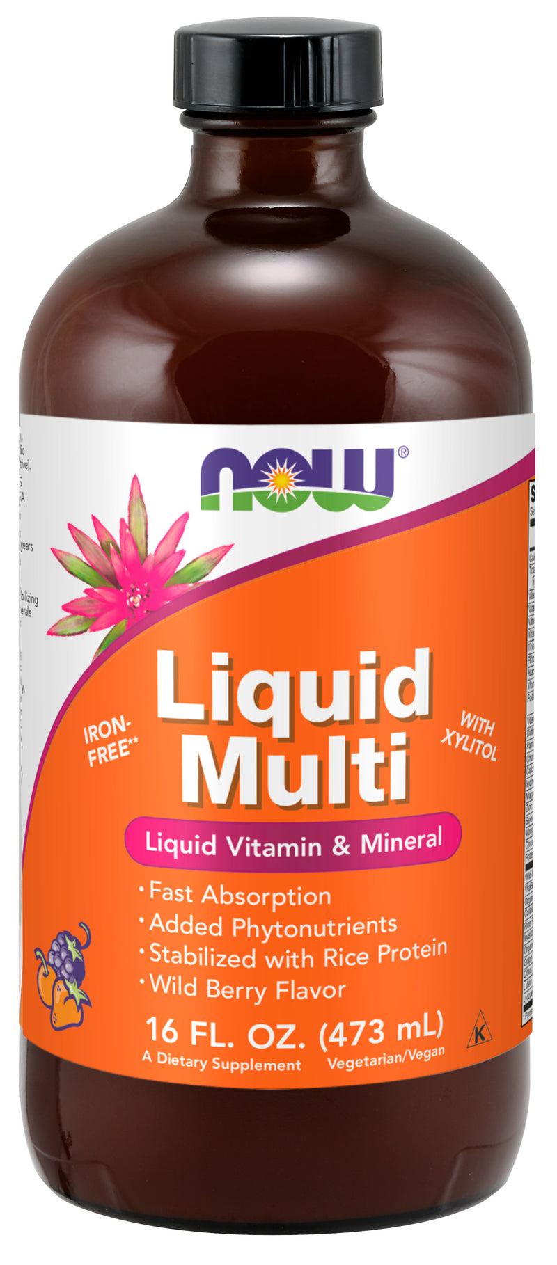 Liquid Multi Wild Berry Flavor 16 fl oz (473 ml)