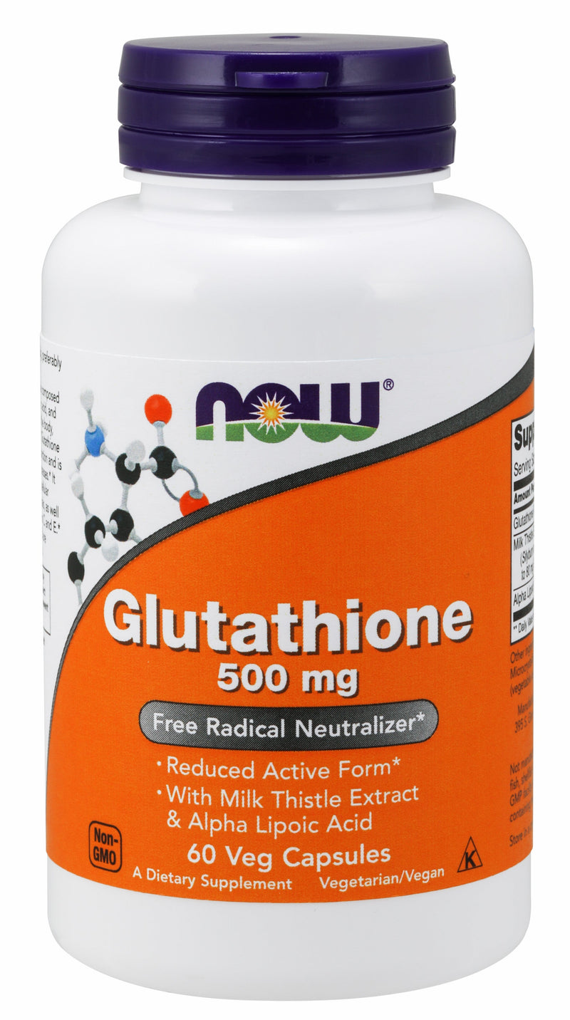 Glutathione 500 mg 60 Veg Capsules - 2 Pack