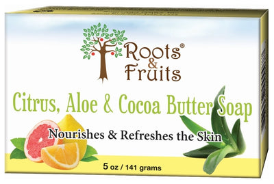 Roots & Fruits Citrus, Aloe & Cocoa Butter Soap 5 oz