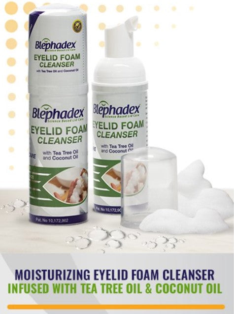 Blephadex Eyelid Foam Cleanser, 50 ml, by Lunovus