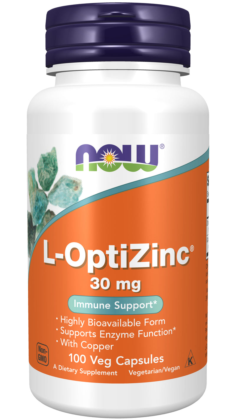 L-OptiZinc 30 mg 100 Veg Capsules