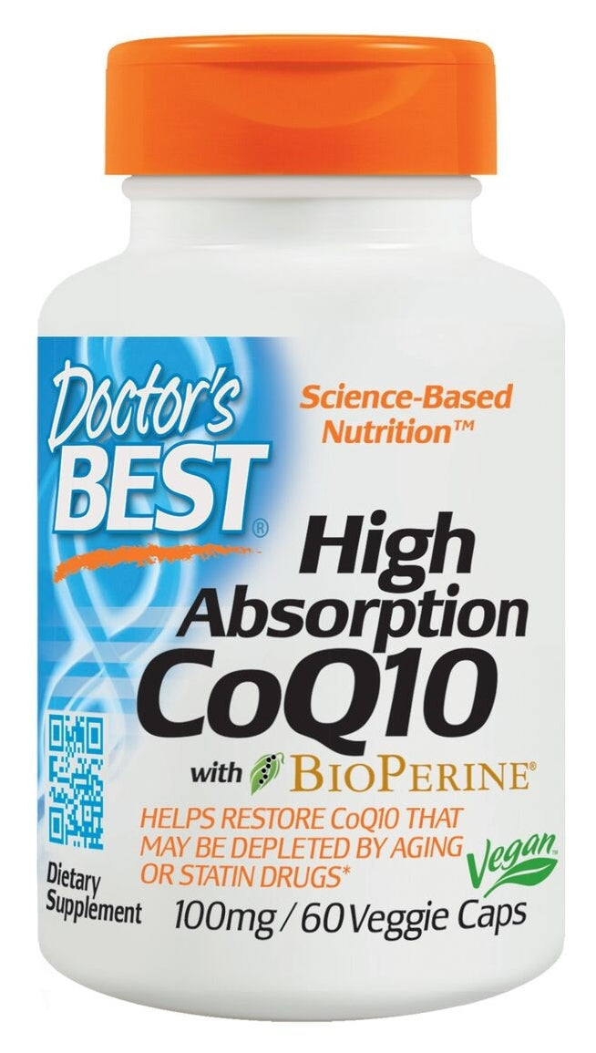 High Absorption CoQ10 100 mg 60 Veggie Caps