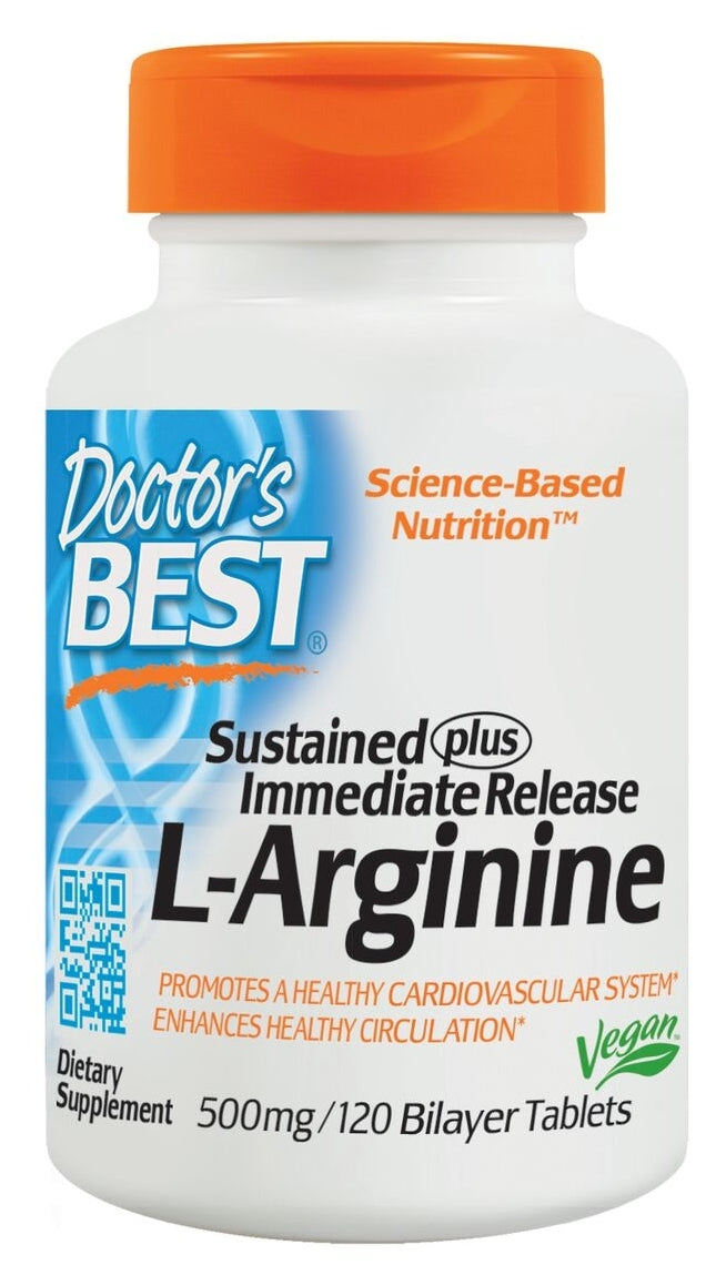 L-Arginine 500 mg 120 Bilayer Tablets
