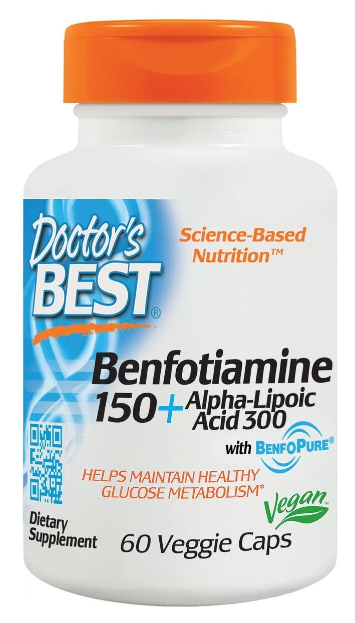 Benfotiamine 150 + Alpha Lipoic Acid 300 60 Veggie Caps