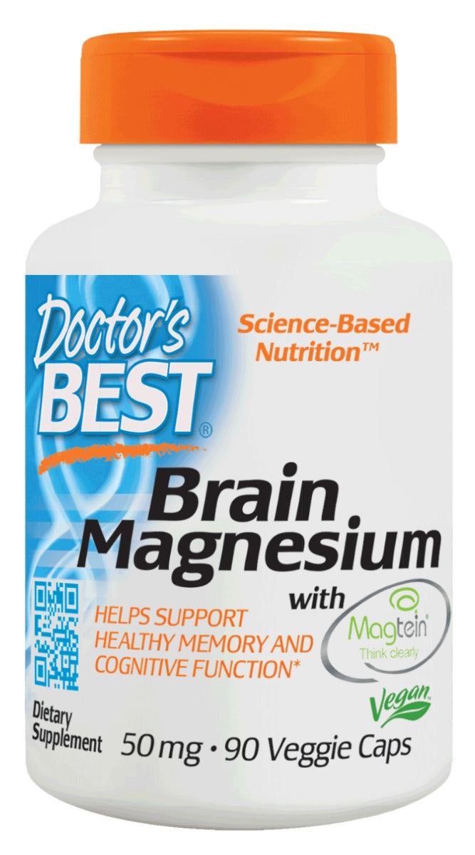 Brain Magnesium with Magtein 50 mg 90 Veggie Caps