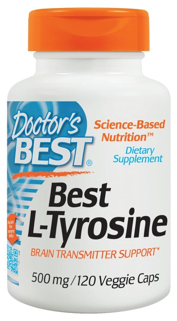 Best L-Tyrosine 500 mg 120 Veggie Caps