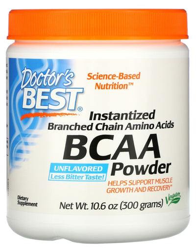 Instantized BCAA 2:1:1 Powder, Unflavored, 10.6 oz (300 g)