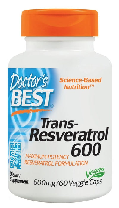 Trans Resveratrol 600 mg 60 Veggie Caps