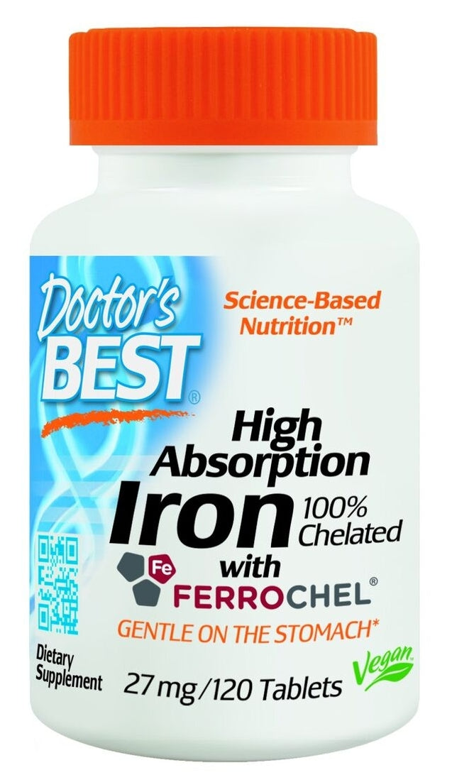 High Absorption Iron with Ferrochel 27 mg 120 Tablets