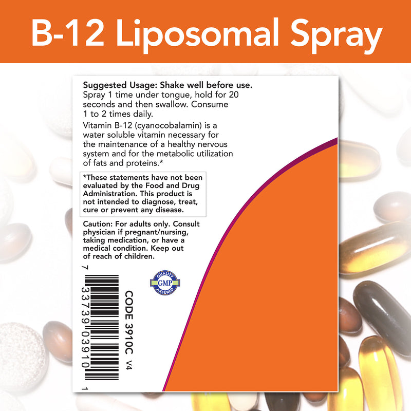 B-12 Liposomal Spray 2 fl oz (59 ml)