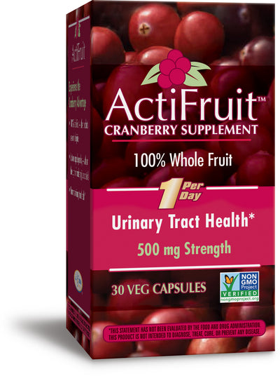 ActiFruit Cranberry Supplement 500 mg 30 Veg Capsules