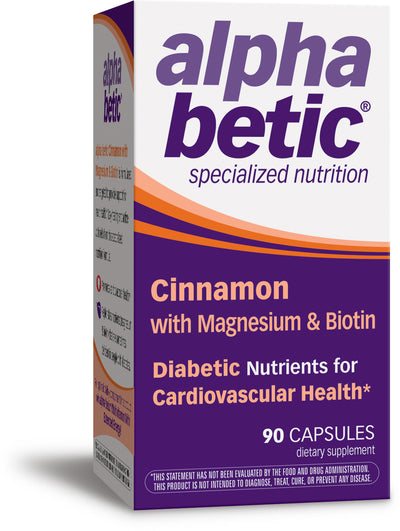 Alpha Betic Cinnamon with Magnesium & Biotin 90 Capsules