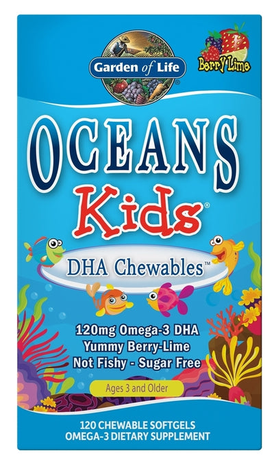 Oceans Kids DHA Chewables 120 Softgels