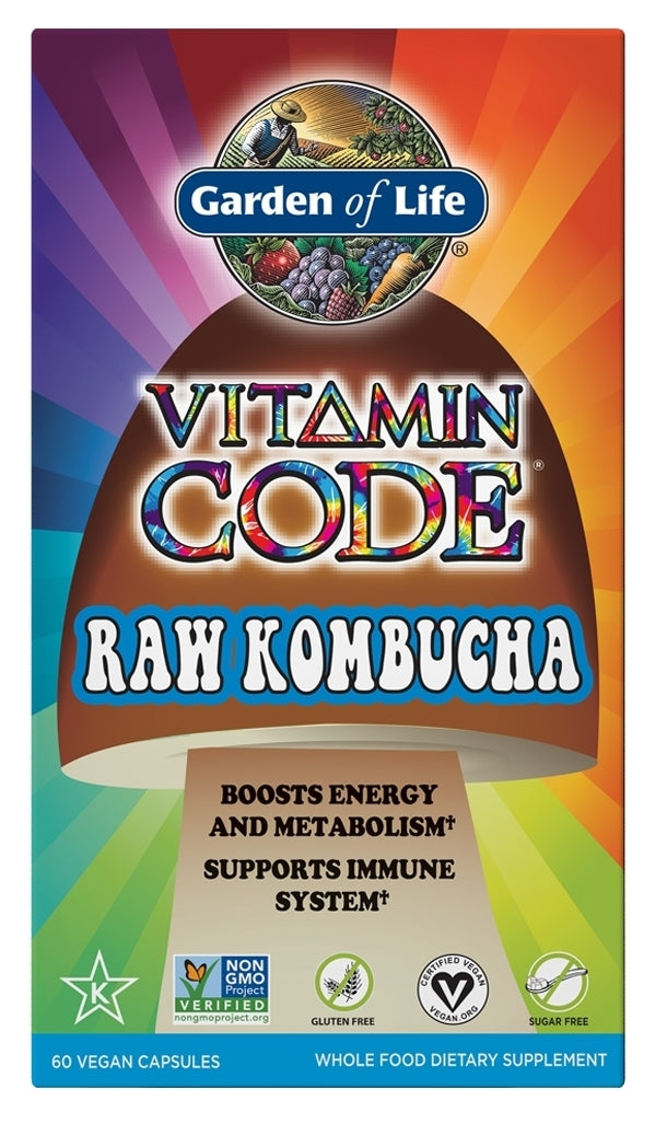 Vitamin Code Raw Kombucha 60 Vegan Capsules