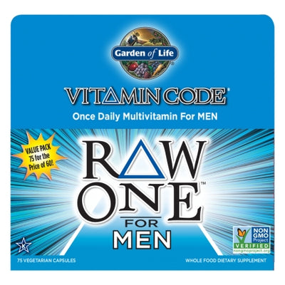 Vitamin Code Raw One for Men 75 Vegetarian Capsules