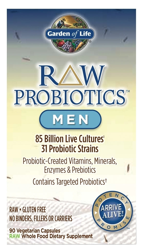 RAW Probiotics Men 90 Vegetarian Capsules