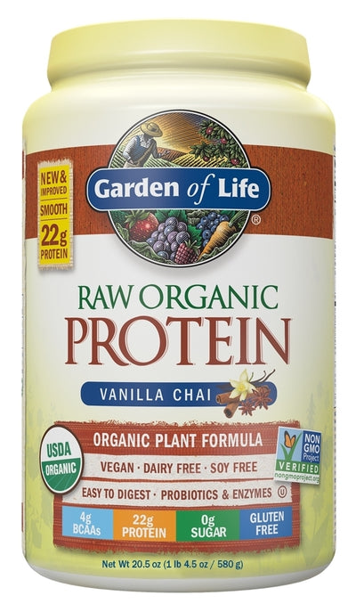 RAW Organic Protein Vanilla Chai 20.5 oz (580 g)