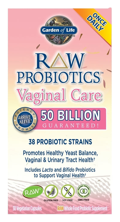 RAW Probiotics Vaginal Care 30 Vegetarian Capsules