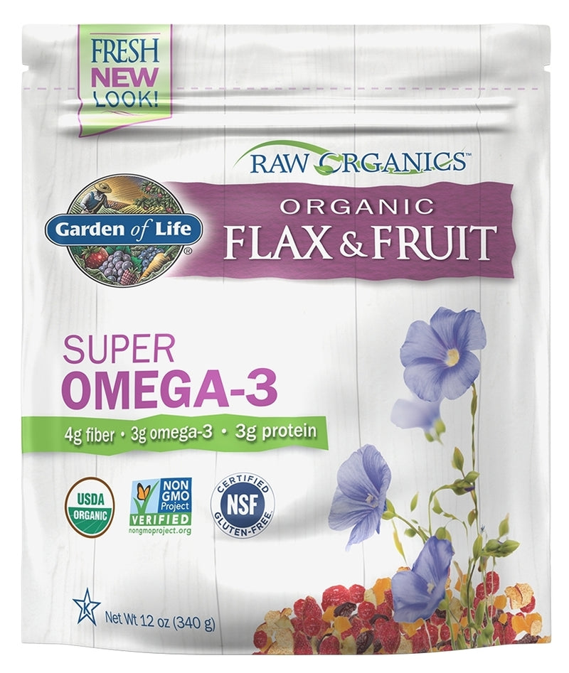 RAW Organics Flax & Fruit 12 oz (340 g)