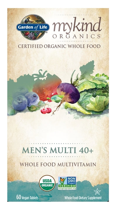 mykind Organics Men's 40+ Multi 60 Vegan Tablets