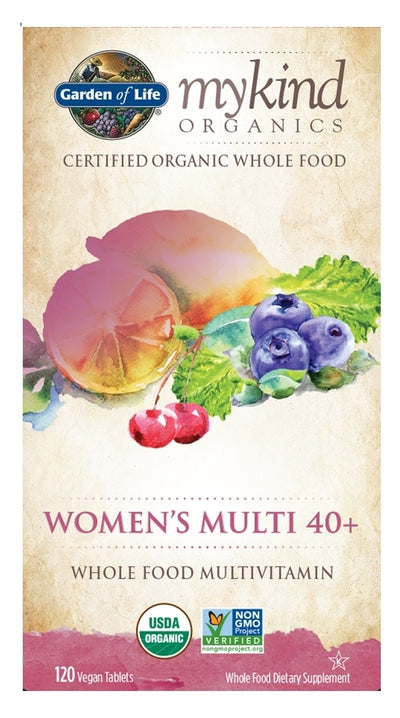 mykind Organics Women's 40+ Multi 120 Vegan Tablets